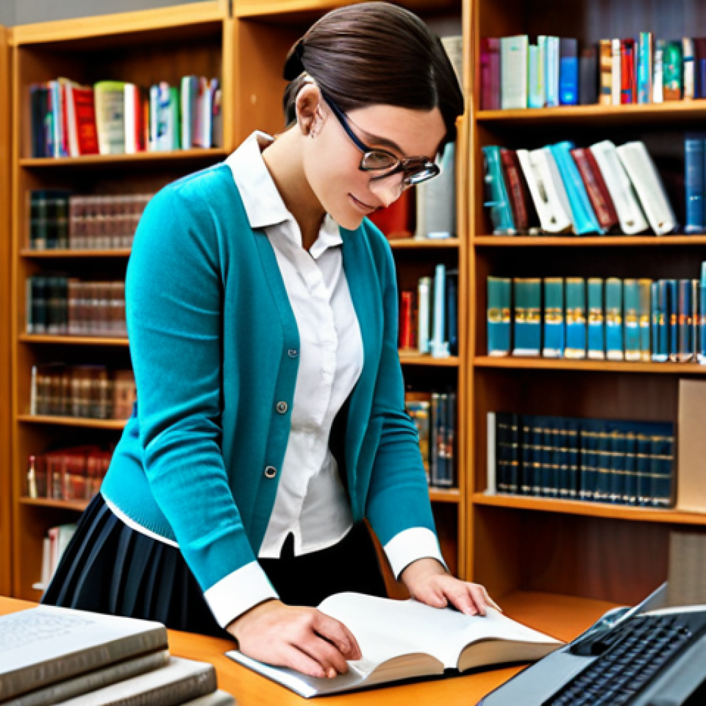 슬로바키아어와 체코어 차이점 - A Librarian in a Modern Library**

"A professional librarian, fully clothed in a modest cardigan and...
