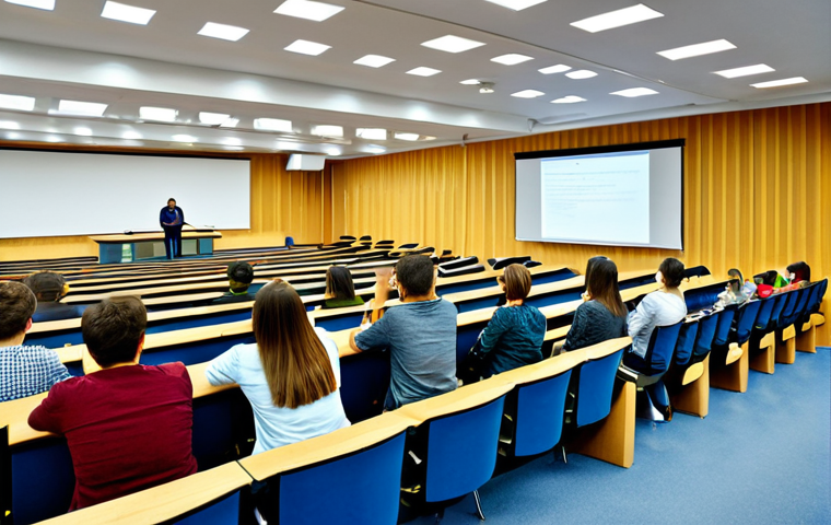 슬로바키아 학교 교육 시스템 - Secondary Education**

"Students in a bright and modern *gymnázium* (high school) classroom in Košic...