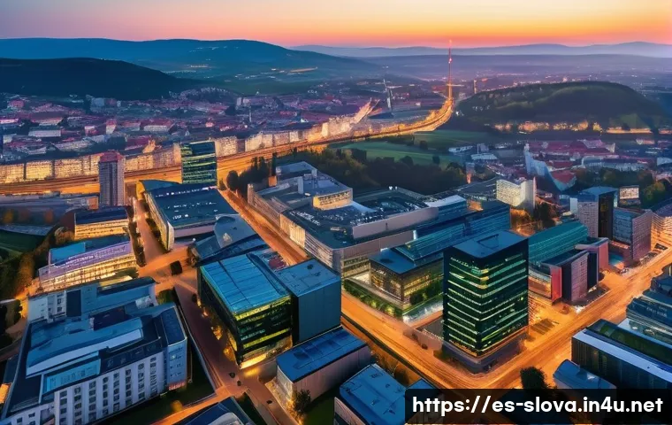 슬로바키아 GDP 성장률 분석 - **Slovakia's Economic Ascent: A Vision of Growth and Prosperity**
    A vibrant, high-angle panorami...